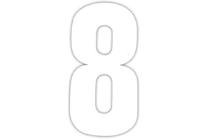 Wheelie Bin numbers White 8