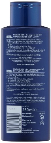 Nivea Men Vitalisierende, Revitalisante Body Lotion, 4er Pack (4 x 250 ml) - 2