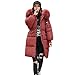 Produktbild Hanomes Damen pullover, Frauen Winter lang unten Baumwolle Damen Parka Kapuzenmantel Steppjacke Outwear