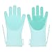 Produktbild JIALONGZI Magische Silikonhandschuhe, Scrubby-Waschhandschuhe für das Geschirrspülen und die Tierpflege