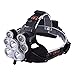 Price comparison product image OOFAY& Headlamp Headlight 5000LM Super Bright Zoomable 4 Modes LED Head Torch Rechargeable Waterproof Headlight for Biking Cycling, Climbing, Camping, Dog Walking