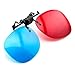 Produktbild 3D Brille Clip-On rot/blau (3D-Anaglyphenbrille) für Brillenträger hochwertige 3D Brille für 3D PC-Spiele, 3D Bildern, 3D Filme, 3D (z.b. Sky 3D), 3D Projektion, 3D Video Marke PRECORN