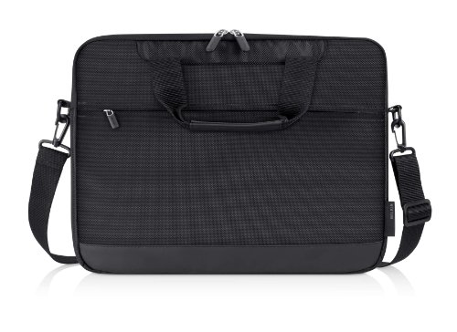 Belkin Lite Schultertasche (geeignet für Notebook bis 39,6 cm (15,6 Zoll)) schwarz - 2