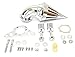 Produktbild Aluminum Cone Spike Chrome Billet Luftfilter Filter Kit Fit für Harley Davidson Softail Night Train, Fat Boy, Cross Bones, Dyna Super Glide, Street Bob, Low Rider, Fat Bob, Wide Glide, Touring, Road King, Street Glide, Road Glide , Electra Glide, Softail