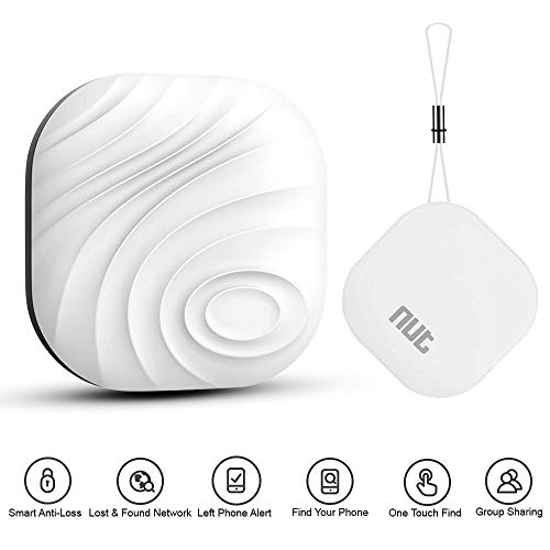 Yarrashop Nouveau Mini Nut 3 Clé/Téléphone/Finder De Portefeuille, Bluetooth Pet Locator Purse Bagages Tracker Portefeuille Téléphone Clé Anti Perdu Rappel pour Android et iOS (Blanc)