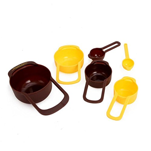 CAN_Deal Messbecher Cup Kochen Backen Messlöffel Tassen Kunststoff Messlöffel verschachtelte Mischen - 6