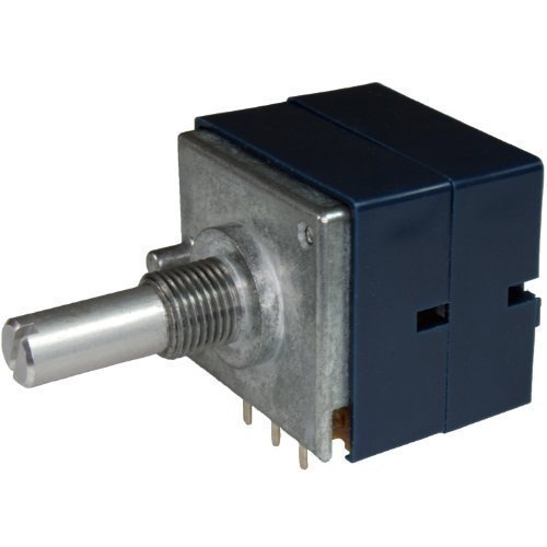 Alps 10k Registro Rk27112 Stereo Potenciómetro Rotatorio Stereo 10kax2 Ohmio Logarítmica "el Azul" 6mm