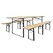 Produktbild Bierzeltgarnitur Festzeltgarnitur Biertisch Bierbank Garnitur Tisch 220x70 cm