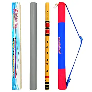 Sarfuddin Flutes, C Sharp Straight Bamboo Bansuri, size 18 inches with carry case