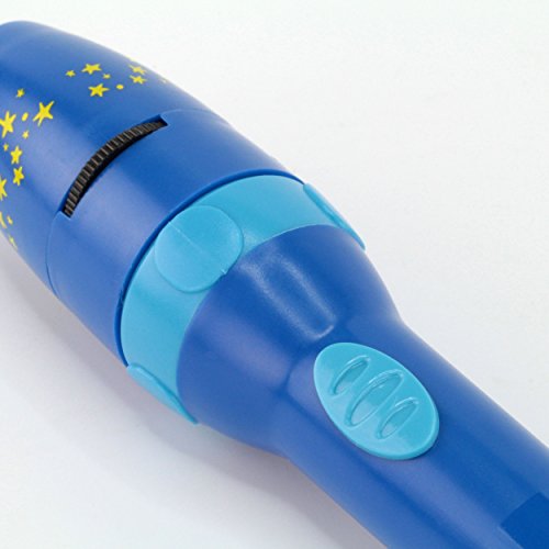 DIE SCHLÜMPFE Kinder-Taschenlampe / Projektionslampe, Jungen blau Lampe mit Projektor for boys von ANSMANN - 4