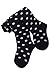 Weri Spezials Baby and Children Tights, Black/White Peas, Size: 2-3 years (92/98)