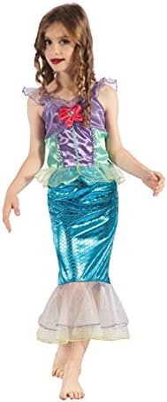 Sirène enfants Costume, bleu, 110/120