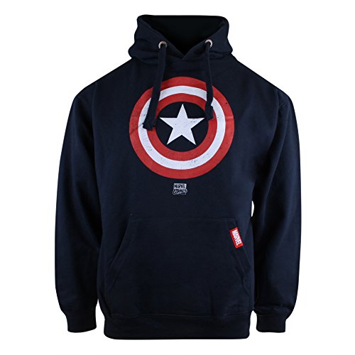 Marvel-Herren-Kapuzenpullover-Shield-Logo