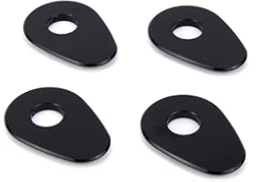 Aharon Motolumino Motorcycle LED Turn Signal Mounting Brackets 4-Pack | Compatible with Yamaha, M8/M10 Thread | Fit in Original Turn Signal Locations | Bike Indicator Lights | Blinkers