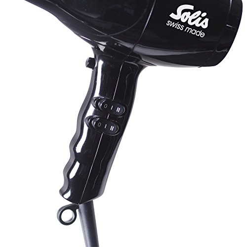 Solis Profi Haarföhn, 3 Temperatur- und Gebläsestufen, Kaltluft-Taste, AC-Motor, 2300 Watt, Ionen-Technologie, Swiss Perfection (Typ 440), Schwarz - 4