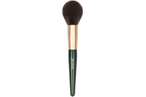 JessLab Brocha Colorete, Mango de Madera Pincel de Maquillaje Profesional Pincel Facial Check Color Brush para Blush Bronzer, Cerdas Sintéticas - 1 Pieza