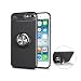 Produktbild Hülle iphone 7 4.7,Silikonhülle iphone 7 4.7,SaKuLa Neu Original iphone 7 4.7 Handyhüllen mit Metall 360 Rotation Verstellbarer Ring Grip Halter Ständer Personalized Design Kompatibel mit Magnetischer Autohalterung,Ultradünnen Slim Fit Stoßdämpfung Silikon Stoßfänger Tasche Handytasche Etui Bumper Soft Flexible TPU Smartphone Schutzhülle Case Cover Handycover für iphone 7 4.7-Schwarz