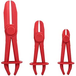 Qiilu 3Pcs Pinces Flexibles pour Durite Frein à Main Tube Varburant