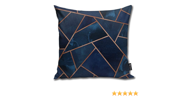 navy copper cushions