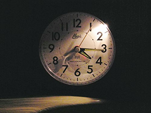 Großer XXL Funkwecker Licht Snooze DCF77 Schwarz Analog – MAGIC 1895-7 - 6