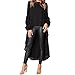 Produktbild Geili Damen Mode Cool Lange Bluse Frauen Unregelmäßige Rüschen Hem Shirt Langarm Einfarbig Pullover Tops Party Blusen