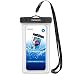 Produktbild MoKo Wasserdichte Hülle Outdoor Strand IPX8 Schutzhülle Beachbag mit Schwimmend Fuktion für Apple iPhone 7/6/6S/5SE/7 Plus, Samsung Galaxy S10/S10 Plus/S10e/S5/S6/S7 Edge, 4-5.7 Zoll Handy, Weiß
