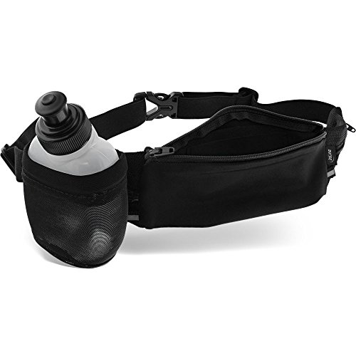 InLine 55667F Sport Gürteltasche Hydratic mit Trinkflasche, stretch, 16,5 x 7,5 cm schwarz