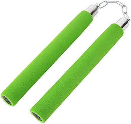 Tolina Foam Nunchucks Safe Fitness Perfect for Kids and Beginners,Blue/Black/Green/Red