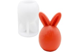 WYAHYQ Stampi per Coniglio Pasquale Stampi per Candele in Silicone Stampo per candele a forma di uovo di Pasqua