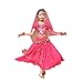 Produktbild Hunpta Kinder Mädchen Bauchtanz Outfit Kostüm Indien Dance Kleidung Top + Rock (90~115cm, Hot Pink)