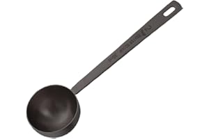 YUEJIESELECTED Cuillère Doseuse Café, Cuillere à Soupe, Cuillère à thé Cacao, Cuillère à Café en Acier Inoxydable, Cuillère à café Ronde, Cuillere Mesure Cuisine pour Diverses Poudres et Liquides (Noir - 30 ml)
