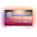 Philips 55PUS6754/12 55-Inch 4K UHD Smart TV with Ambilight, HDR 10+, Dolby Vision, Dolby Atmos – Dark silver (2019/2020 Model)