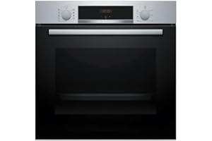 Bosch HBA534BS3F, Forno da incasso, EcoClean: pulizia della parete posteriore senza alcun detergente, Display LED Rosso,Inox, 60 x 60 cm