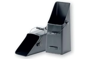 FIREFIX 2180 Kohle- / Pelletschütte mit Haltegriffen, Stahl schwarz, 210 x 210 x 500 mm (BxTxH)