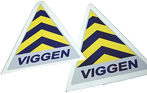 Swedish Air Force SAAB VIGGEN Sticker 85mm x 80 mm - SET of 6 PVC STICKERS