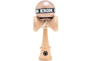 KROM Kendama MIKRO Nature - Mini Kendama Made of Beech Wood - Fully Playable - Pocket Size - For Beginners & Professionals