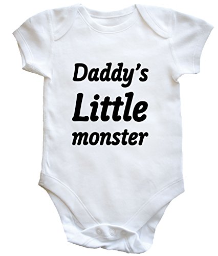 HippoWarehouse DADDY'S LITTLE MONSTER baby vest boys girls