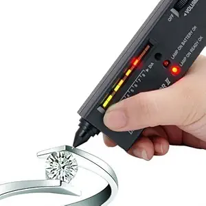 zhart Portable Diamond/Gemstone Tester Battery Operated Jewelry Tool with LED Light Indicator and Carrying Case