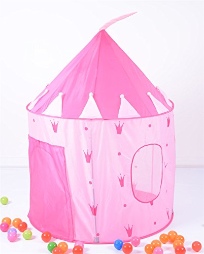 Vinsani Pink Crown Design Childrens Castle Pop-up Playhouse Tent Roll Up Door Play Tent reviews Vinsani Pink Crown Design Childrens Castle Pop-up Playhouse Tent Roll Up Door Play Tent