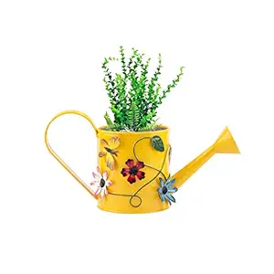 Nuha 1 Liter Metal Hand Painted Watering Can , Gift, Gifting, Kids Beach Garden Gardening