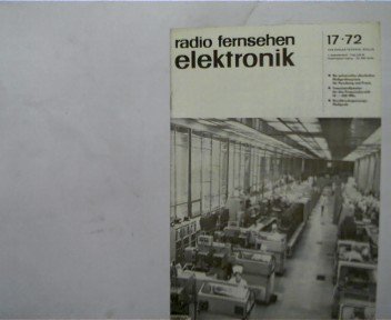 radio fernsehen elektronik 17 / 72, 1. Septemberheft,