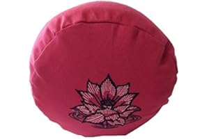 BROW FARM Yoga Bolster Filled with Organic Buckwheat Hulls - Deluxe