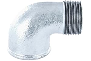 WENSEN Winkel 90° Gewindefitting Temperguss verzinkt - AG x IG - 1 1/4"