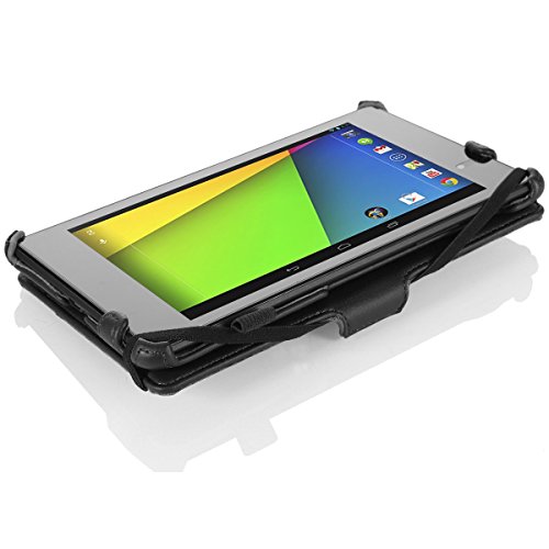 MoKo Google New Nexus 7 FHD 2nd Gen Hülle – Slim-Fit Schutzhülle Case Tasche Smart Cover mit Auto Sleep Wake up Modus und Standfunktion für Google Nexus 7 2 2013 Tablet, SCHWARZ - 4