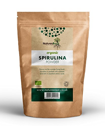 Natures Root Polvere Spirulina Biologica 500g - VITAMINA B12 | AMINOS ESSENZIALE | INTEGRATORE SUPERFOOD