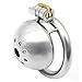 Price comparison product image 2019 Stainless Steel Male Chastity Super Small Short C-ock Cage with Stealth Lock Ring Funny to.ys,Cage Without Tube,About 40Mm,Color