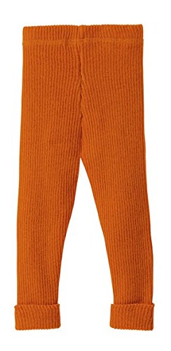 Disana Knitted Baby Leggings/Trousers in Organic Merino Wool-Orange-86/92 12-24m