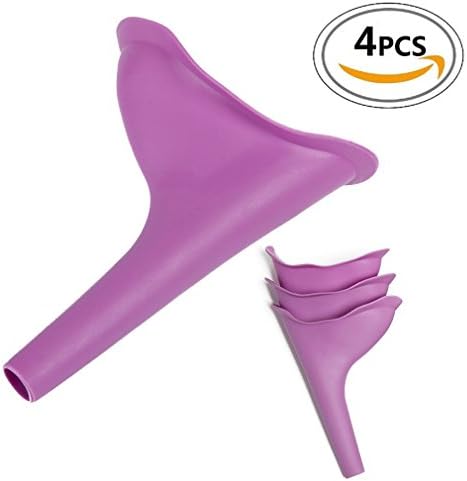 GUDEER Female Portable Travel Urination Device Funnel Pack of 4