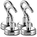 Produktbild PEMOTech Magnet-Haken, belastbar mit max. 5,4 kg, robuste Haken mit starken Neodym-Magneten, zur Deckenbefestigung, 6 Stück 48 Pounds x 4 Pack