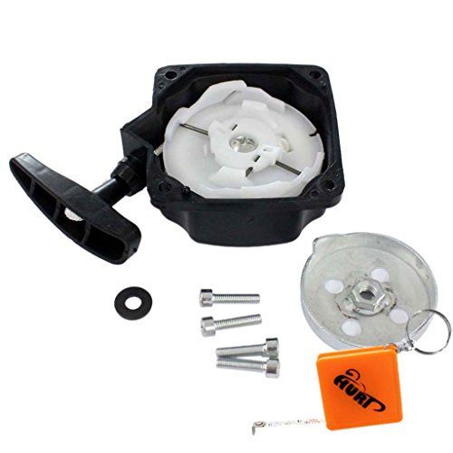 HURI Seilzugstarter / Starter + Mitnehmerplatt passend für Brast 4in1 Plus 1004200001 Motorsense Freischneider Heckenschere Hochenaster 52ccm - 3